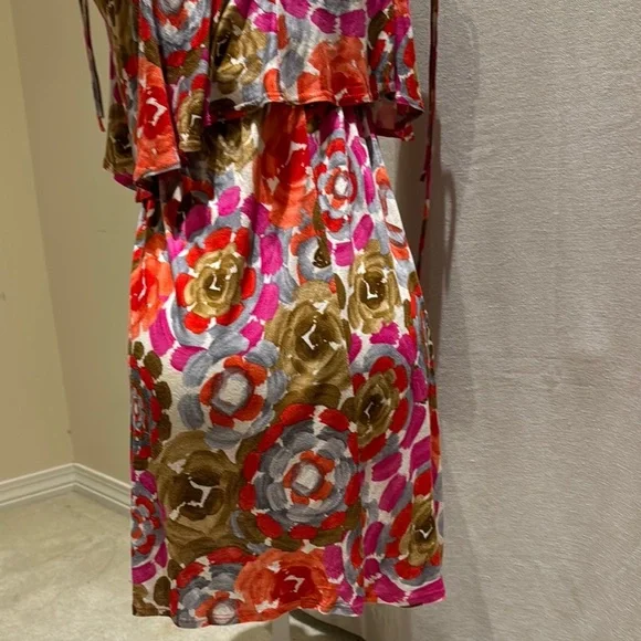 Hello Miss Pink and Red Ruffled Tiered Sundress - Picture 3 of 4